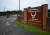 British Police Arrest Several Men Near Air Base Used by U.S. Forces The collision occurred near R.A.F. Croughton, a Royal Air Force base