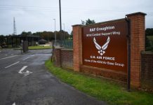 British Police Arrest Several Men Near Air Base Used by U.S. Forces The collision occurred near R.A.F. Croughton, a Royal Air Force base