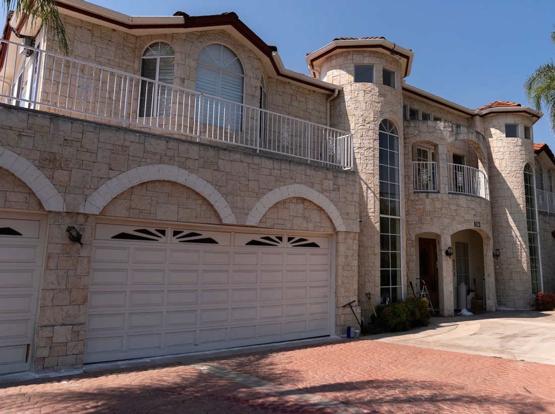 The home of Silvia Zhang and Guojun Xuan is seen on July 16, 2025, in Arcadia, California.FILE 
