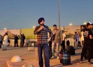 Riyadh Airport Remains Closed After Houthi Attacks Kill at Least 20 in Saudi Arabia People gather outside a metro station on the road to King Khalid International Airport in Riyadh, Saudi Arabia, Saturday, Oct. 10, 2026.