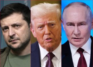 Trump Threatens to Cut Off Ukraine’s Intelligence and Weapons Over Attacks on Russian Oil Refineries Composite: L-R- Ukrainian President Volodymyr Zelensky, US President Donald Trump, Russian President Vladimir Putin | Laurent Van der Stockt for Le Monde/Getty Images/, Aaron Schwartz/SIPA UA/Alamy, AP/Pavel Bednyakov