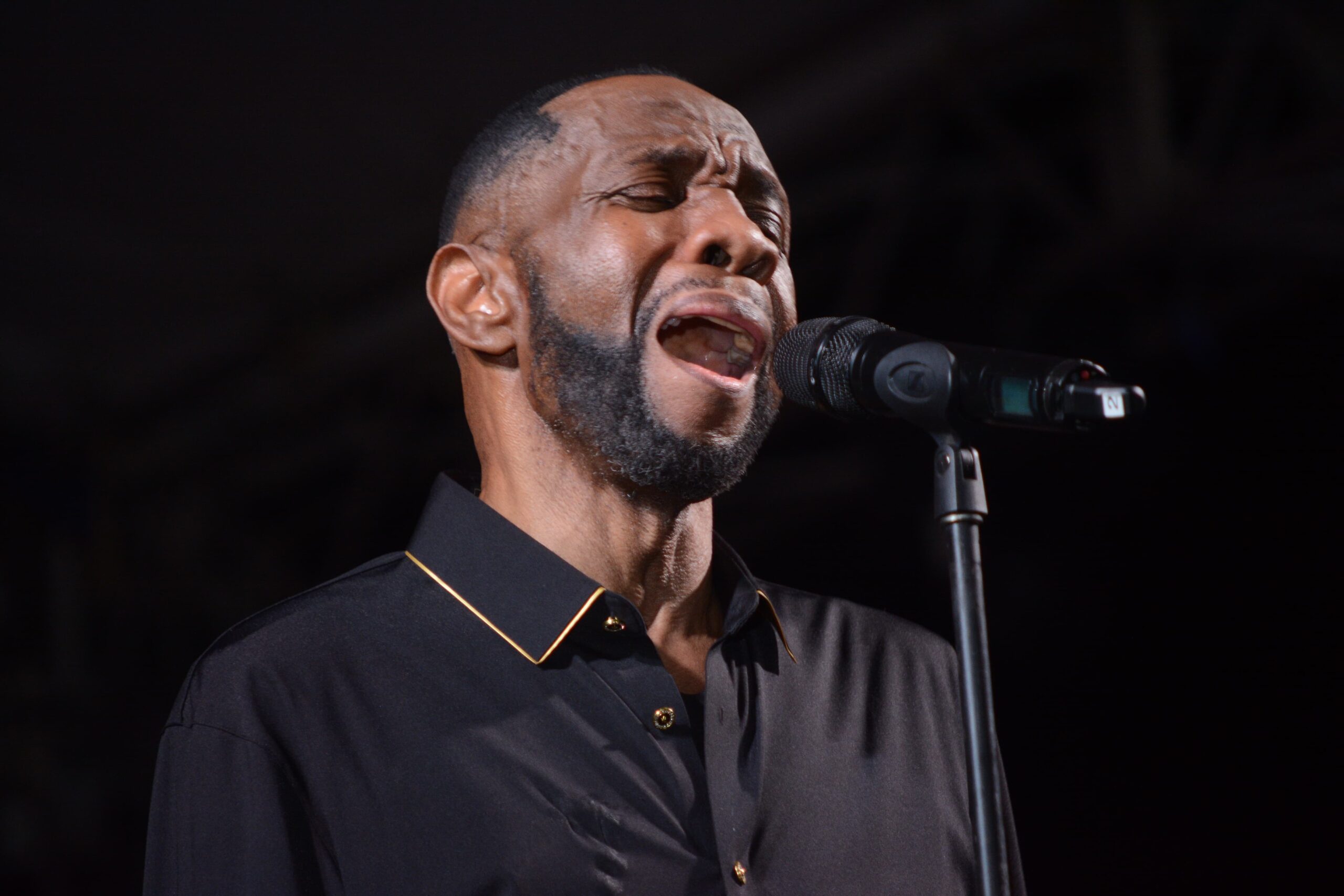 Freddie Jackson at Love In The Gardens in Jamaica, doing his first song “A Little Bit More” on February 11, 2023.